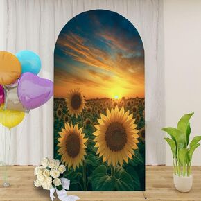 7.2FT Arch Backdrop Cover Seamless Plastic Parts Wedding Arch Cover Spandex Fitted Stretchy Backdrop Stand Covers for Wedding Birthday Party Decoration