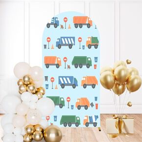 6.6FT Arch Backdrop Cover Notebook Paper Wedding Arch Cover Spandex Fitted Stretchy Backdrop Stand Covers for Wedding Birthday Party Decoration