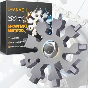Snowflake Multitool Tools Gifts for Men - Christmas Stocking Stuffers for Men Adults Gifts for Dad Women 20 in 1 Multi Tool Cool Gadgets for Men Portable Screwdriver Mini Pocket Tools for Husband Him