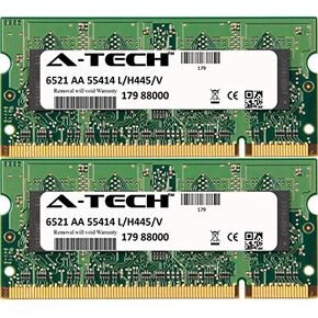 A-Tech 4GB KIT (2 x 2GB) For HP-Compaq Business Notebook Series 2210b 2230s 2710p 8510p 8510w (Mobile Workstation) nc6310 nc6320 nc6340 nc6400 nc8430 n. SO-DIMM DDR2 NON-ECC PC2-5300 667MHz RAM Memory