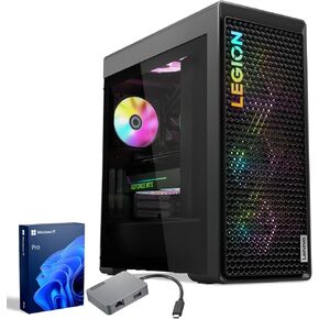 Lenovo Legion Tower 7i Gen 8 Intel I9-14900kf ، Nvidia Geforce RTX 4080 Super Premium Pro Gaming Desktop ، 32GB DDR5 ، 2TB SSD ، RGB Light ، M & K ، Wi-Fi 6 ، Bundle USB-C Travel Hub G2 Dock