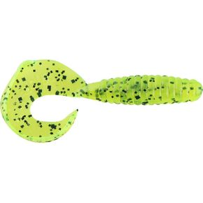 Strike King Rage Tail Grub 4",Chartreuse Pepper