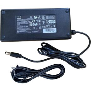 أصيل MA-PWR-100WAC 640-76010 54V 1.85A 100W AC/DC محول متوافق مع Cisco Meraki MX68 MX68W MX68CW MX75 MX68-HW MX68W MX68CW MX75-HW SD-WAN Cord