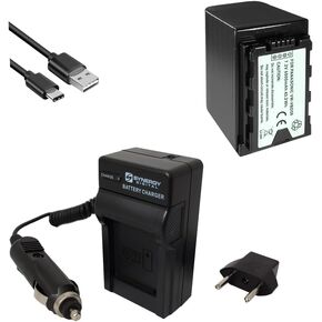 مجموعة ملحقات Synergy الرقمية ، متوافقة مع كاميرا Panasonic HC-X20 4K تشمل: ACD794 بطارية ، كابل USB-typec-3b EM-USB ، SDM-118