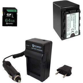 مجموعة ملحقات Synergy الرقمية ، متوافقة مع Panasonic HC-X20 4K Camcorder تشمل: ACD794 بطارية ، شاحن SDM-118 ، بطاقة ذاكرة SY-SD64GB
