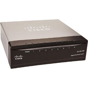 Cisco SG200-08P 8-port (4 Reg + 4 PoE) Gigabit PoE Smart Switch (SLM2008PT-NA)