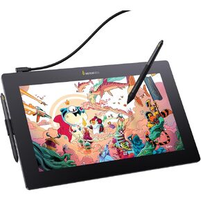 Xencelabs Pen Display 16 Essentials, 4K OLED Drawing Tablet with Screen, Portable Drawing Display with 2 Battery-Free Pens for Windows/macOS/Linux, Black