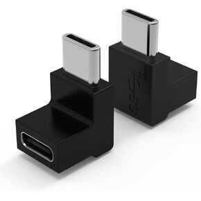 JORINDO(Male to Male -2pcs USB C Male to Male Adapter，Support 10GBbps Rate, Audio and Video, Fast Charging Adapter，C-Type Double Plug，Mobile Phone Laptop USB 3.1 Charging Converter