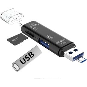 USB 3.1 Type C Type-C to Micro SD TF Card Reader Adapter for MacBook PC Cellphone