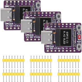 2PCS ESP32-C3 0.42-inch OLED Development Board ESP32 Supermini Development Board WiFi BLE