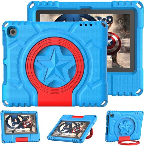 Amazon Fire 7 Tablet Case for Kids (الجيل الثاني عشر ، الإصدار 2022) ، وليس لـ Nokia TCL iPad 7 ، Patamiyar خفيفة الوزن الصدمات Fire Fire 7 Kids Tablet Case مع مقبض - in Kuwait