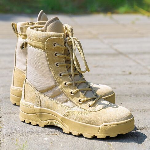 Kids Hiking Boots, Girls Boys Hiking Boots Waterproof, Tactical Anti-collision Non-slip desert boots Kid Military Fan Shoes Children's Work Boots in Saudi Arabia