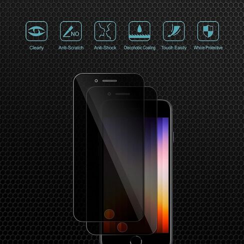 [2+1+2 PACK] iPhone 14 Pro Max Back Screen Protector+2 Pack Front Screen Protector and Camera Lens Protector, 9H Hardness, Ultra HD, Anti-Scratch in Kuwait
