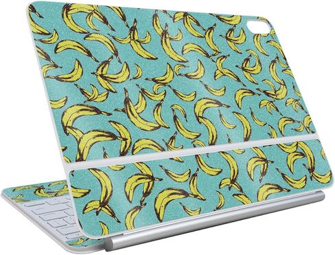 Glossy Glitter Skin متوافق مع لوحة مفاتيح Apple Magic لـ iPad Air 11 بوصة (M3) 2025 - Bananas - غطاء ملصق واقي فينيل 3M Premium 3M - يسهل تطبيقه | مصنوع في الولايات المتحدة الأمريكية من قبل Mayyskins in Saudi Arabia