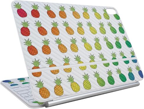جلد ألياف الكربون متوافق مع لوحة مفاتيح Apple Magic لـ iPad Air 11 بوصة (M3) 2025 - The Scream - Premium 3M Vinyl Detrection Wrap Cover - يسهل تطبيقه | مصنوع في الولايات المتحدة الأمريكية من قبل Mayyskins in Kuwait