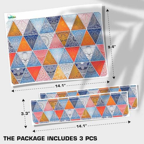 Laptop Skin Decal HP 14" - Mandala, Laptop Cover Sticker, No Cutting Required, No Bubble, Waterproof, Scratch Resistant - Including Wide Screen and Wrist Pad in Kuwait