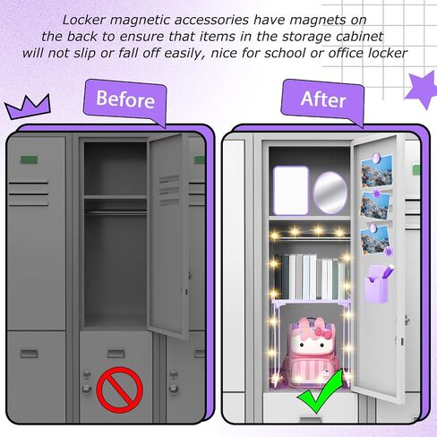 Patelai 12 Pcs Locker Organizer Decorating Kit Back to School Essentials Include Pen Holder Locker Organizer Shelf Mirror Faux Fur Rug Whiteboard with Marker Magnet String Light for Girls (Blue) in Saudi Arabia