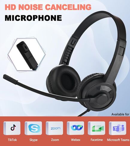 Kids Headphones with Microphone for Classroom School (20 Pack), 6ft Ultra-Long Line, Durable Headset, 3.5mm Wired Headset with Mic for Computer Laptop PC in Kuwait