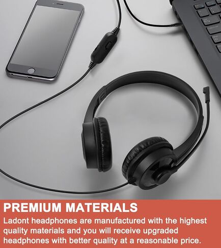 Kids Headphones with Microphone for Classroom School (20 Pack), 6ft Ultra-Long Line, Durable Headset, 3.5mm Wired Headset with Mic for Computer Laptop PC in Kuwait
