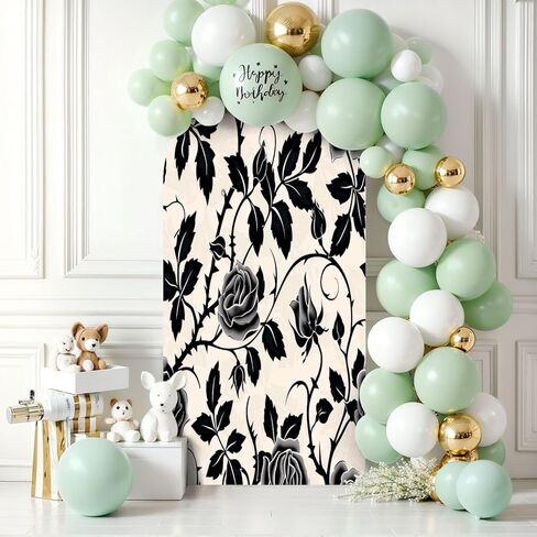 6.6 قدم القوس الخلفية الغلاف المائي الوردة النباتية الصغيرة براعم صغيرة بيضاء للاستخدام كـ تحية غطاء قوس الزفاف دنة ملاءمة أغطية موقف خلفية للزفاف لزخرفة حفلة عيد ميلاد الزفاف in Kuwait