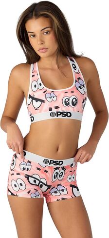PSD Women's Sb Neon Check Boy Shorts, Multi, XS in Saudi Arabia