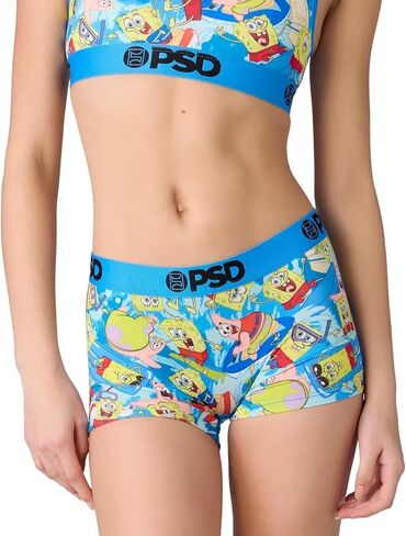 PSD Women's Sb Neon Check Boy Shorts, Multi, XS in Saudi Arabia