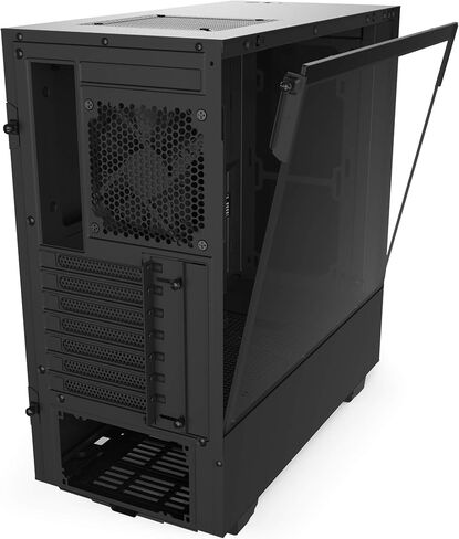 NZXT H510 - حالة ألعاب PC متوسطة الأبرار المدمجة ATX - منفذ I/O USB Type -C - لوحة جانبية زجاجية مقسمة - نظام إدارة الكابلات - تبريد الماء جاهزًا - بناء الصلب - أبيض/أسود in Kuwait