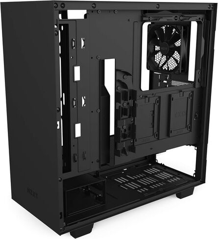 NZXT H510 - حالة ألعاب PC متوسطة الأبرار المدمجة ATX - منفذ I/O USB Type -C - لوحة جانبية زجاجية مقسمة - نظام إدارة الكابلات - تبريد الماء جاهزًا - بناء الصلب - أبيض/أسود in Kuwait