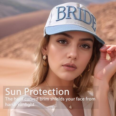 Bride Trucker Hat Bridal Headwear Bachelorette Party Favors Something Beige Bridal Shower Decorations Wedding in Kuwait