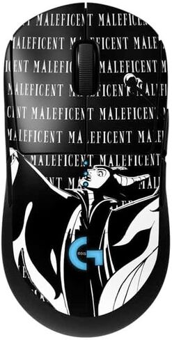 Skinit Decal بشرة أخرى متوافقة مع G Pro Wireless Gaming Mouse - Disney Villains Maleficent بالأبيض والأسود مرخصة in Kuwait