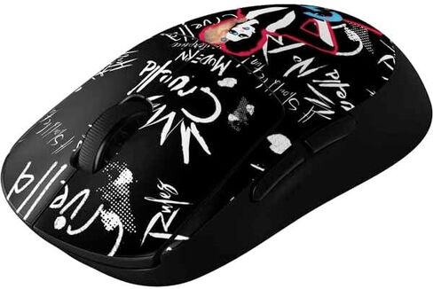 Skinit Decal بشرة أخرى متوافقة مع G Pro Wireless Gaming Mouse - Disney Villains Maleficent بالأبيض والأسود مرخصة in Kuwait