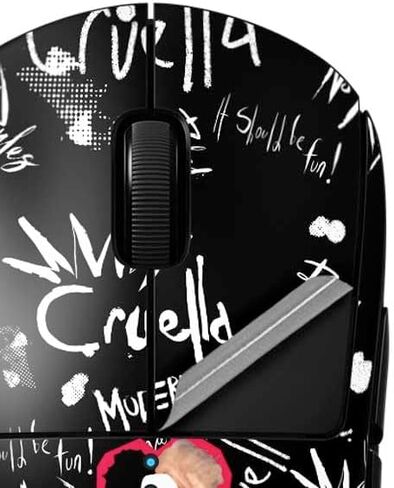 Skinit Decal بشرة أخرى متوافقة مع G Pro Wireless Gaming Mouse - Disney Villains Maleficent بالأبيض والأسود مرخصة in Kuwait