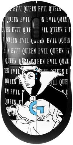 Skinit Decal بشرة أخرى متوافقة مع G Pro Wireless Gaming Mouse - Disney Villains Maleficent بالأبيض والأسود مرخصة in Kuwait