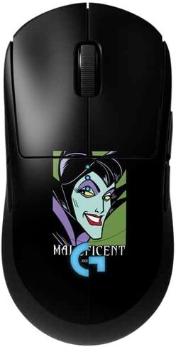 Skinit Decal بشرة أخرى متوافقة مع G Pro Wireless Gaming Mouse - Disney Villains Maleficent بالأبيض والأسود مرخصة in Kuwait