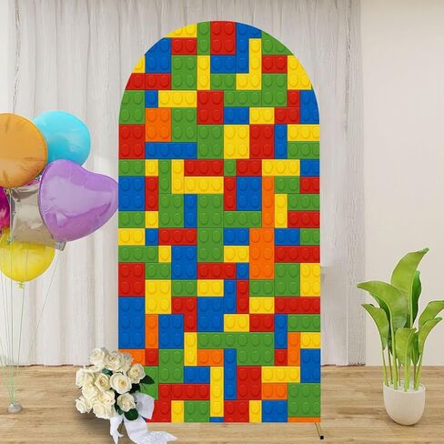 7.2FT Arch Backdrop Cover Seamless Plastic Parts Wedding Arch Cover Spandex Fitted Stretchy Backdrop Stand Covers for Wedding Birthday Party Decoration in Saudi Arabia