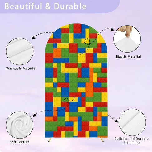 7.2FT Arch Backdrop Cover Seamless Plastic Parts Wedding Arch Cover Spandex Fitted Stretchy Backdrop Stand Covers for Wedding Birthday Party Decoration in Saudi Arabia