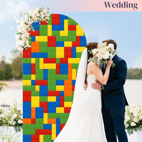 7.2FT Arch Backdrop Cover Seamless Plastic Parts Wedding Arch Cover Spandex Fitted Stretchy Backdrop Stand Covers for Wedding Birthday Party Decoration in Saudi Arabia