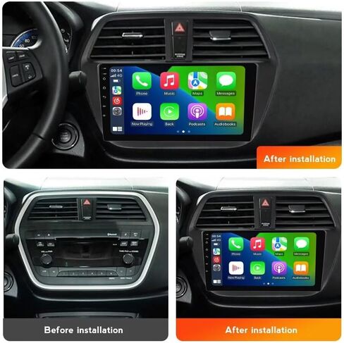 8+128GB 8Core Car Radio Stereo for Suzuki S-Cross SX4 2 2014-2017 Dash Kit Car GPS Navigation,9" IPS Touch Screen Head Unit with Car-Play & Android Auto/SWC/DSP/Rear View in Saudi Arabia
