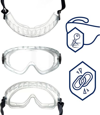 Dräger X-PECT 4200 Safety Goggles | مكافحة الخداع ومكافحة الخدش | 5pcs in Kuwait