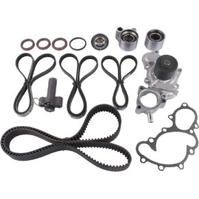 Timing Belt Kit With Water Pump Replacement for 1995-2004 Toyota Tacoma 4Runner Tundra T100 3.4L V6 5VZFE 13503-62040