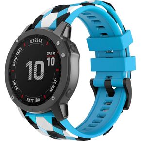 OVERSTEP Compatible with Fenix 5 Watch Band, 22mm Quick-fit Strap for Garmin Fenix 5 Plus/Fenix 6/Fenix 6 Pro/Fenix 7/Forerunner 935/Forerunner 945/Quatix 5 Smartwatch