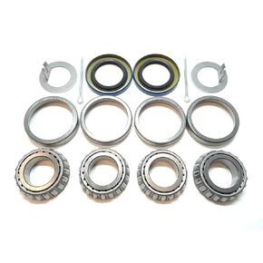 (Set of 2) WESTERNPRIME 2000# Trailer Axle Hub Wheel Bearing Kits L44643 L44610 Spindle 1.000'' (1-Inch) Grease Seal 12192TB I.D. 1.249'' for 2000# Axles