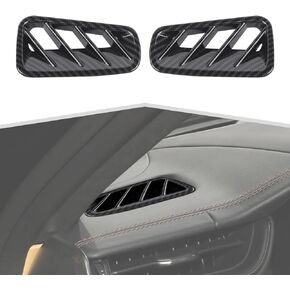 Carbon Fiber Center Control Side Air Vent Trim Cover Decoration Interior Accessories Compatible with Jeep Grand Cherokee 2022 2023