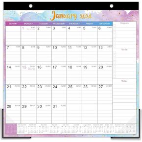 Magnetic Calendar for Fridge - Magnetic Calendar 2024,Jan.2024 - Dec.2024, 10'' x 10'', 2024 Fridge Calendar with 6 Topic Design,Ruled Blocks in Saudi Arabia