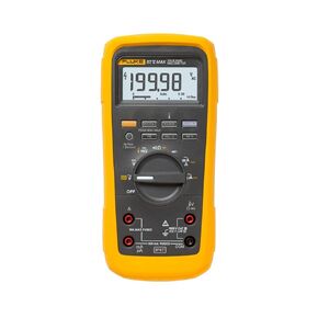 Fluke 87V MAX True-RMS Digital Multimeter, Rugged, Waterproof and Dustproof IP67 Rated, Up to 800 Hour Battery Capacity, Built-In Thermometer, Withstands Drops Up To 13 Feet, Includes TL175 Test Leads