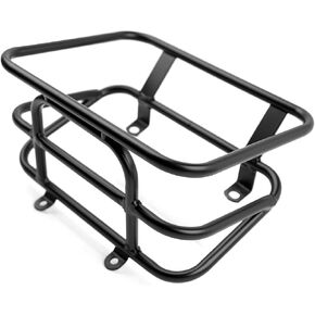 Motorcycle Front Luggage Rack with Cargo Box in Heavy Iron Material Comaptible with Yamaha Zuma 125 2022 2023,Black Color
