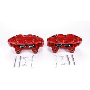 Power Stop Front S6278 Pair of High-Temp Red Powder Coated Calipers