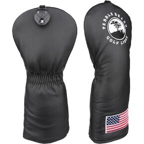 OGECLF Black Leather with Embroidery Golf Club Driver Fairway Wood Hybrid Head Covers 1 3 5 UT Covers