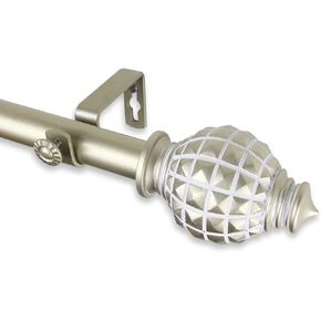 Opal Curtain Rod, 160-240", Black