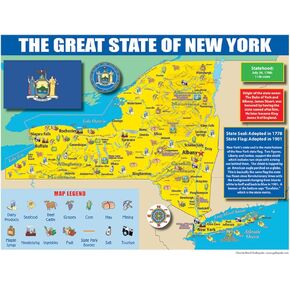 Publishing Group New York State Map for Students - Pack of 30 (9780635106599)